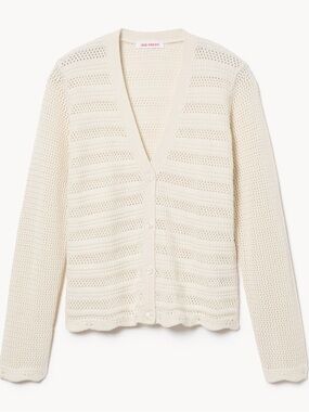 Joe Fresh Cream Open Textured Cardigan 3X US NWT
